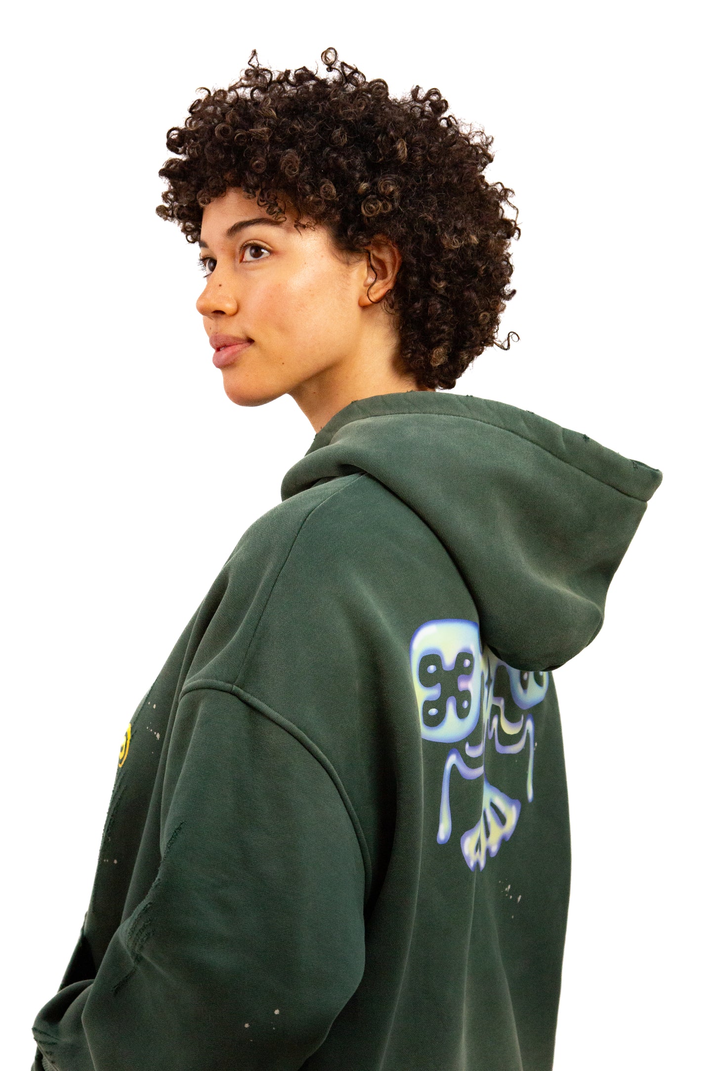 Mimo x Oracle butterfly distressed hoodie