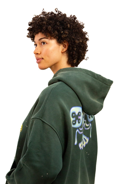 Mimo x Oracle butterfly distressed hoodie