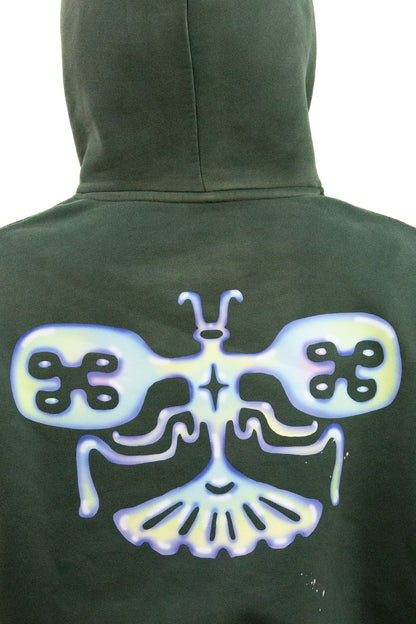 Mimo x Oracle butterfly distressed hoodie