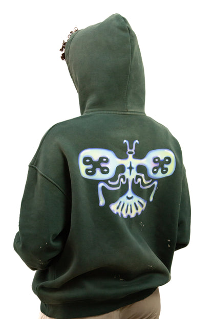 Mimo x Oracle butterfly distressed hoodie
