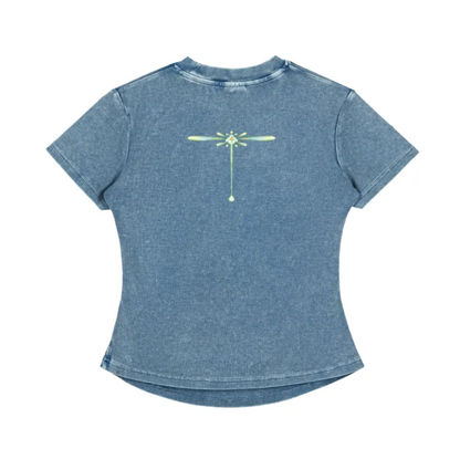 Protection butterfly bodycon waffle tee