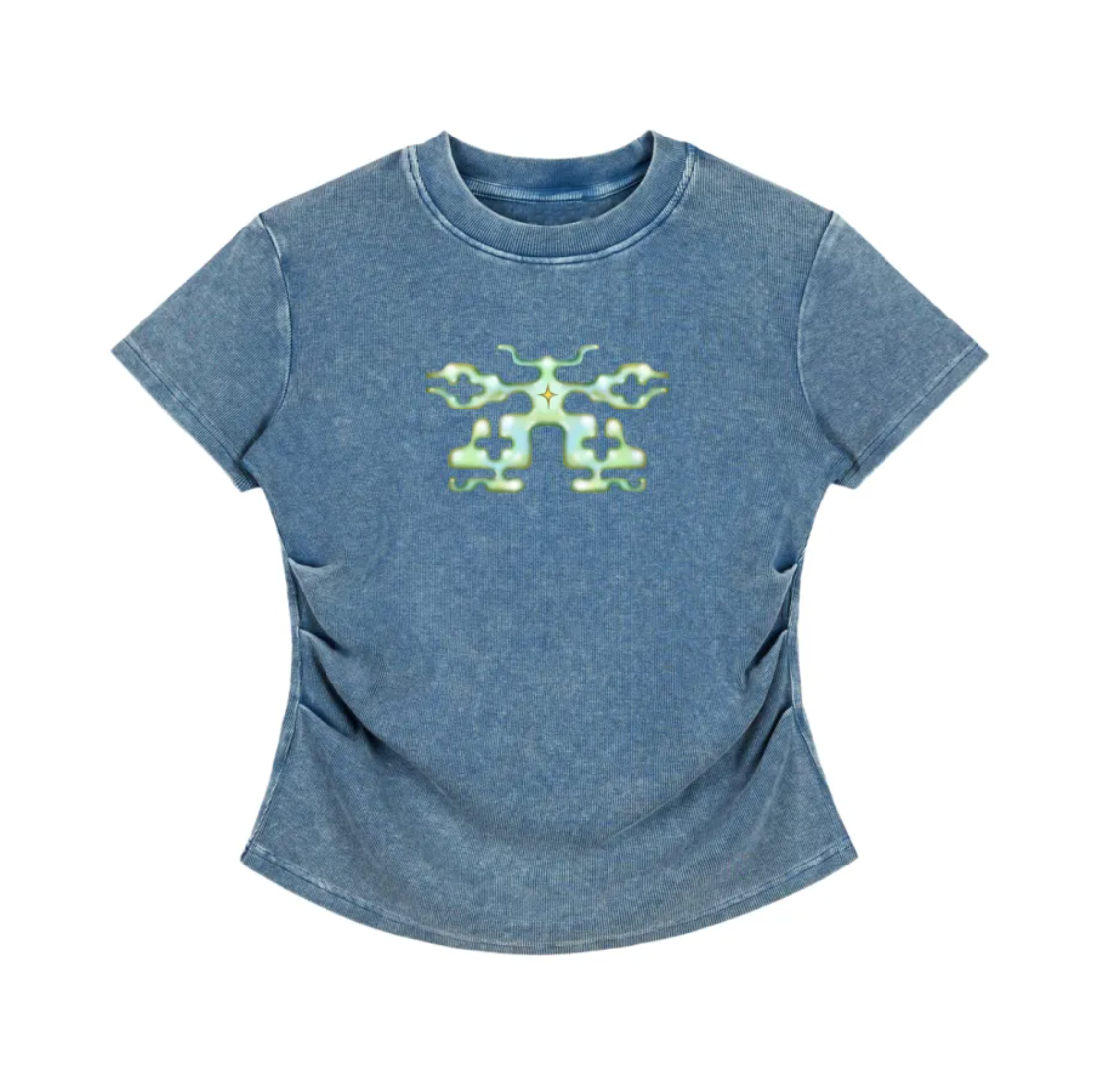 Protection butterfly bodycon waffle tee