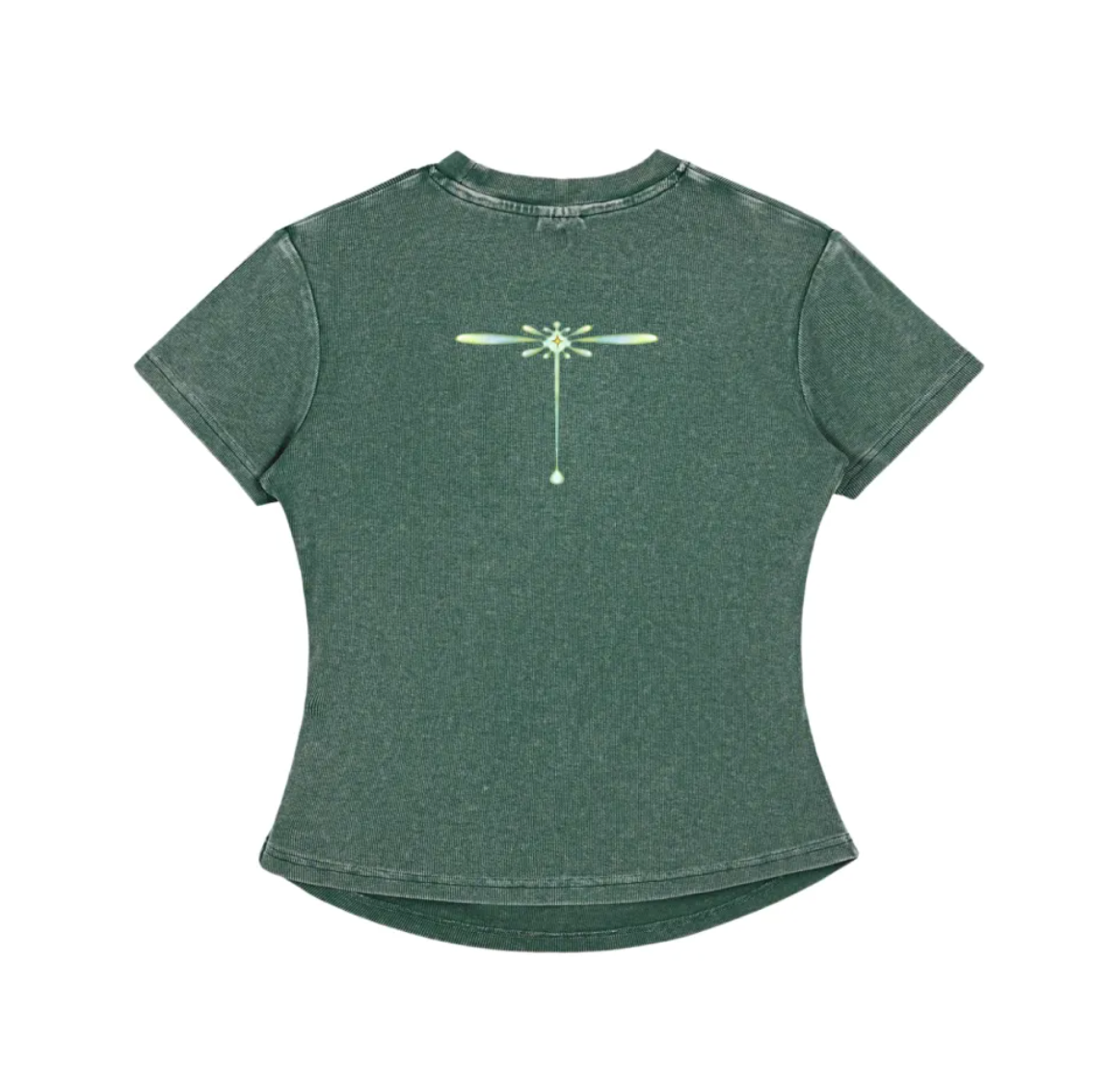 Protection butterfly bodycon waffle tee