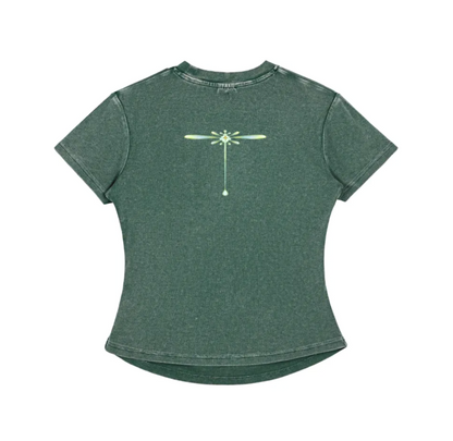 Protection butterfly bodycon waffle tee