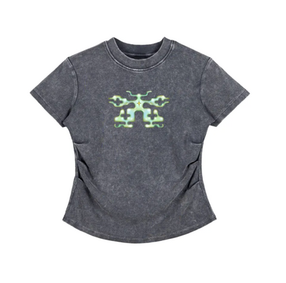 Protection butterfly bodycon waffle tee