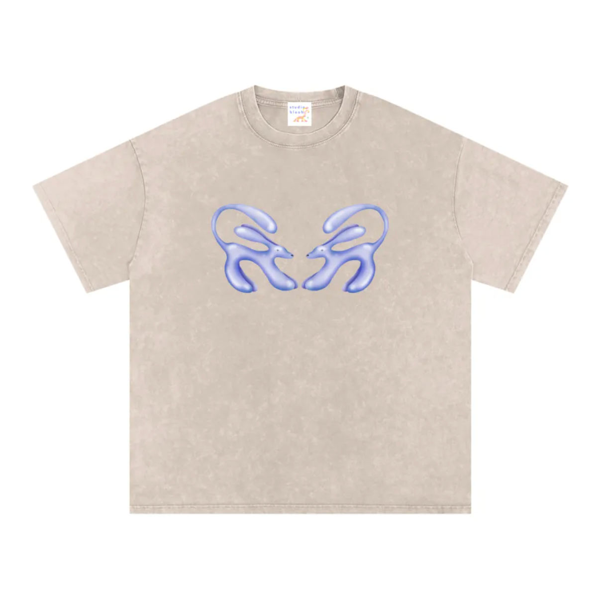 Twin Waterdogs oversized T-shirt