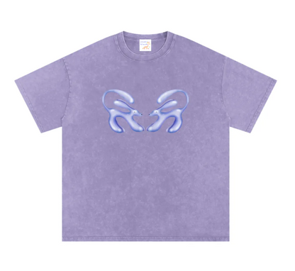 Twin Waterdogs oversized T-shirt