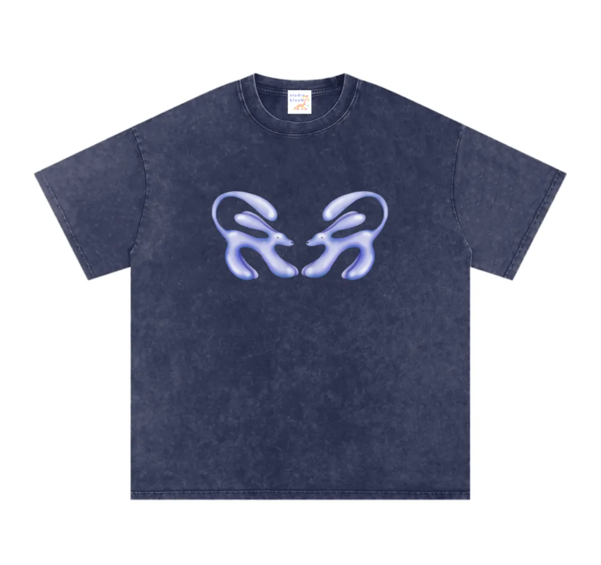 Twin Waterdogs oversized T-shirt