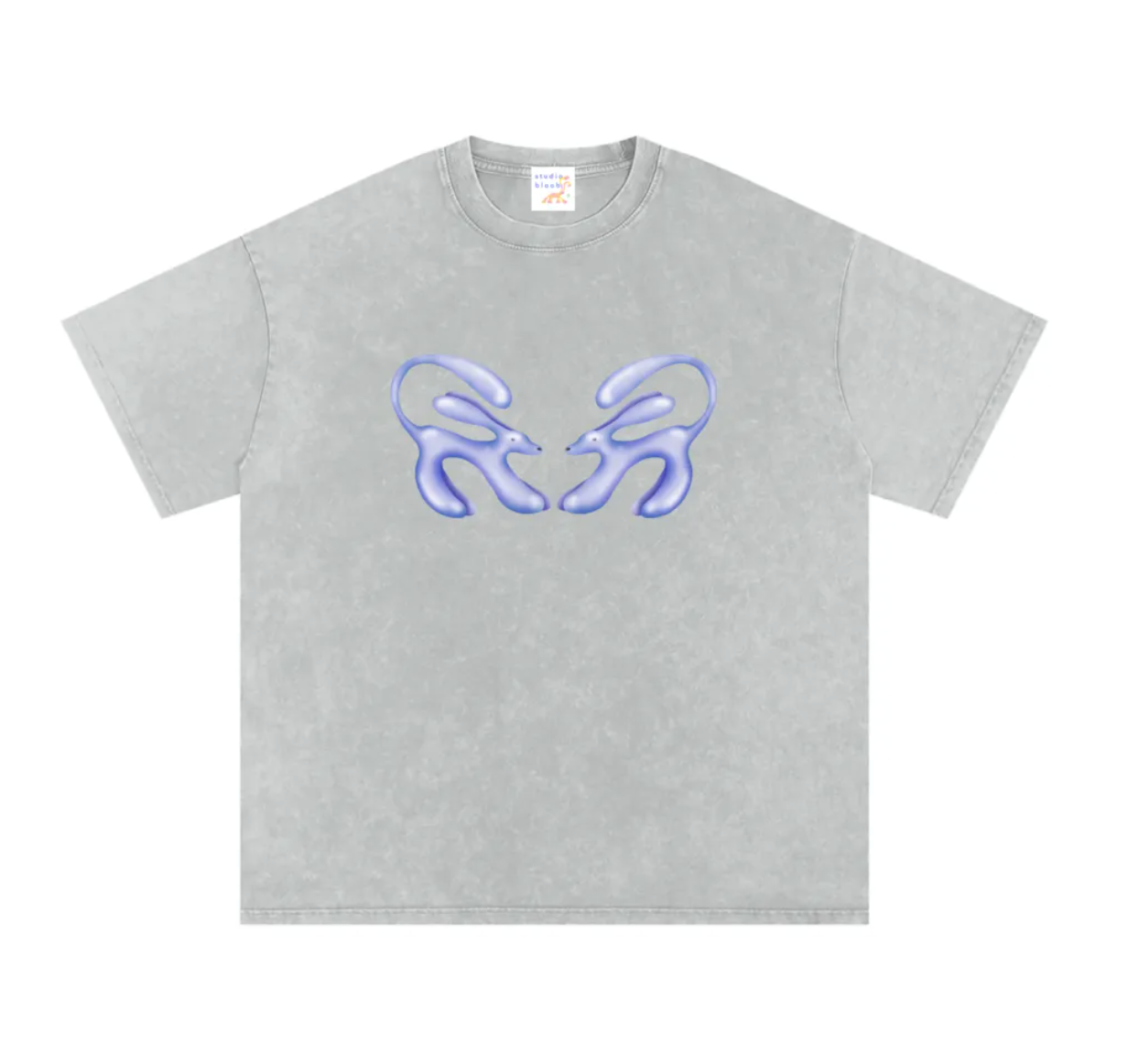 Twin Waterdogs oversized T-shirt