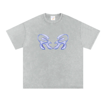 Twin Waterdogs oversized T-shirt