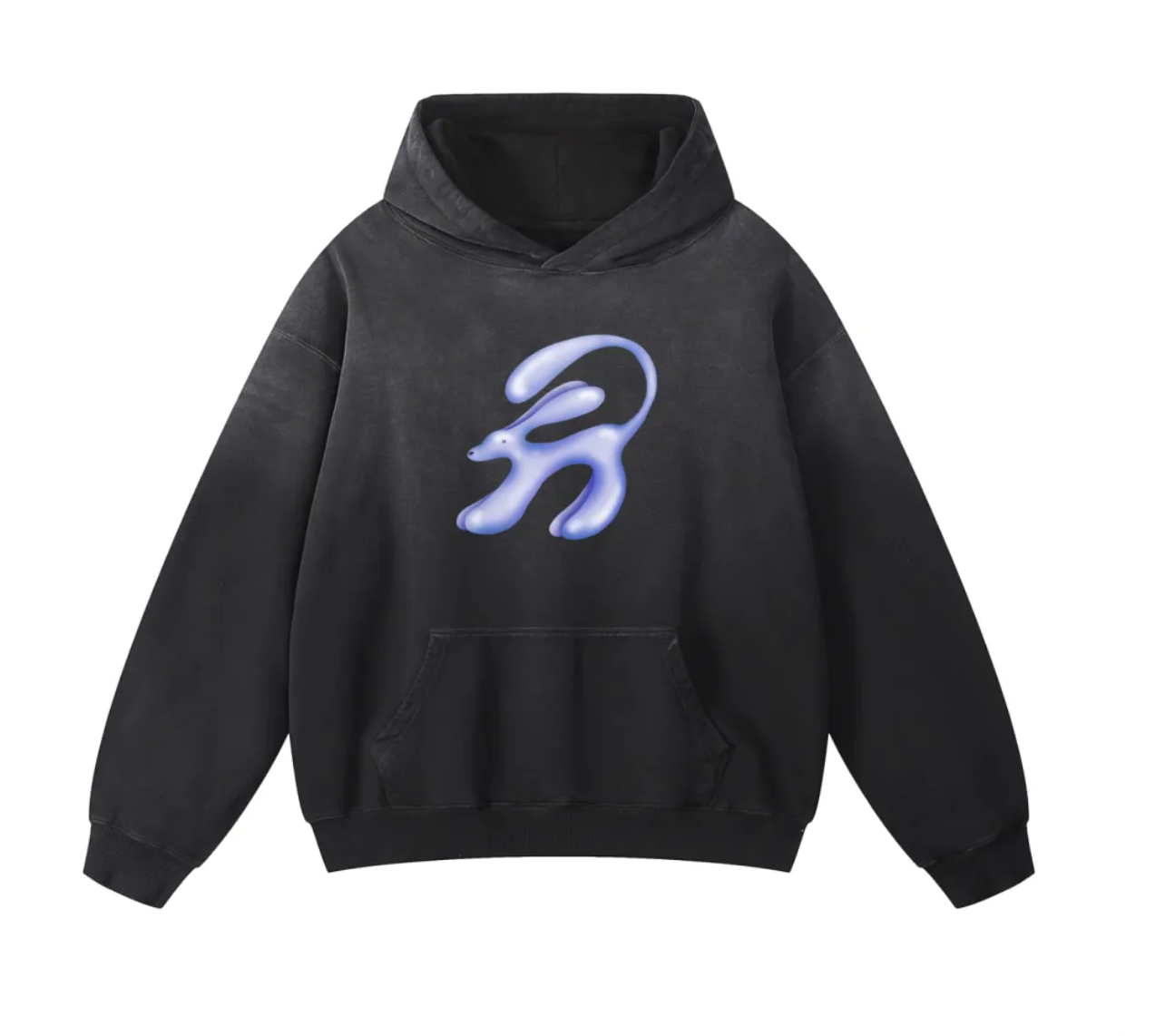 Charcoal - Waterdog x Butterpup Sunfaded Oversized Hoodie