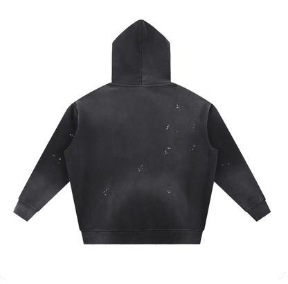 Angelic butterfly distressed hoodie