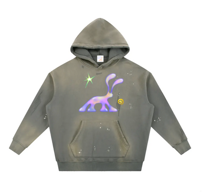 Mimo x Oracle butterfly distressed hoodie