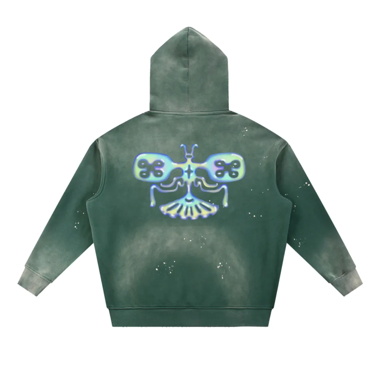 Mimo x Oracle butterfly distressed hoodie