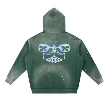 Mimo x Oracle butterfly distressed hoodie