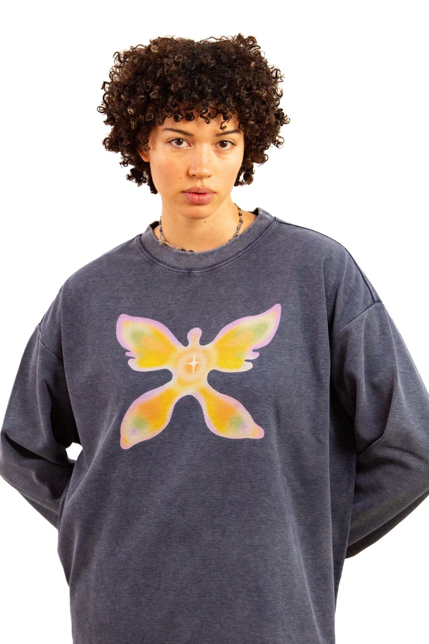 Angelic Butterfly waffle long sleeve
