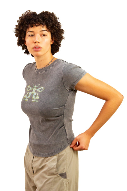 Protection butterfly bodycon waffle tee